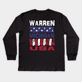 Warren Michigan USA T-Shirt Kids Long Sleeve T-Shirt